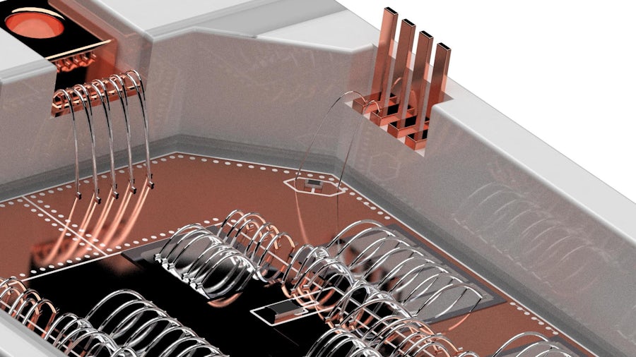 3D view of a power module 