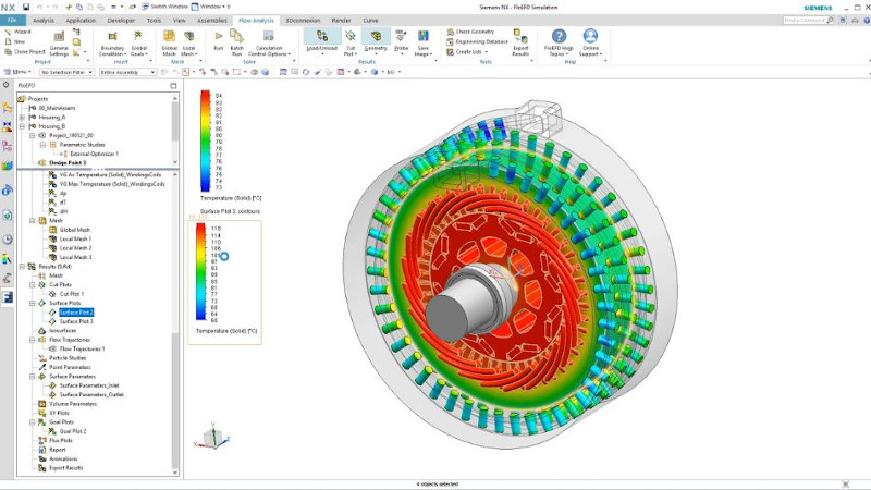 Cooling Traction Motor Simulation | Siemens Software