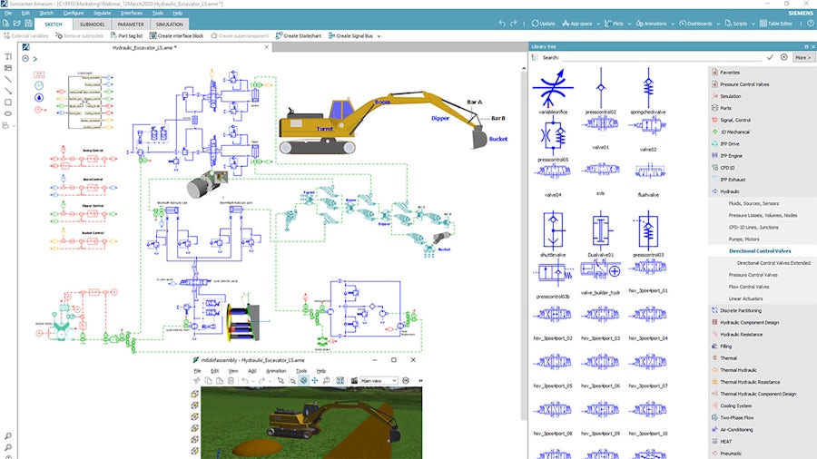 Teach Hydraulic Control Systems with Amesim in your classroom