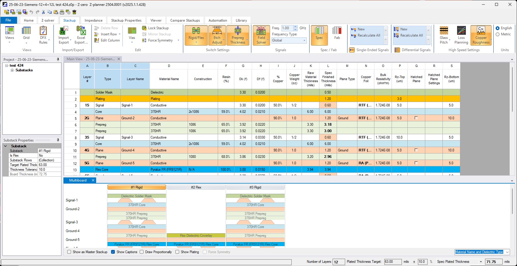 Designing Rigid-Flex PCB Stackups with Z-planner