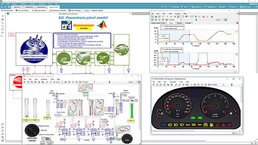 A visual from the Simcenter Amesim software.