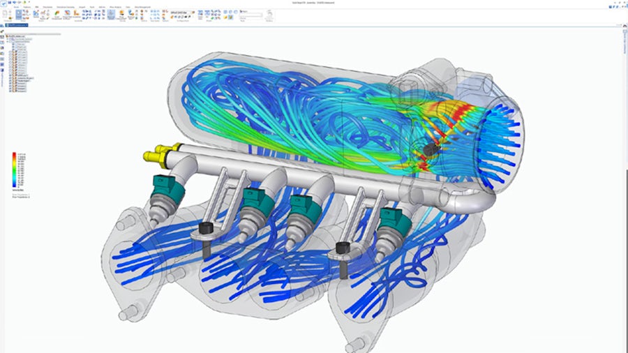 Computational fluid dynamics (CFD): Simcenter FLOEFD for Solid Edge