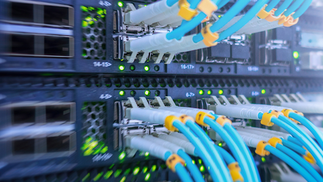 Multiple connections in a multiple blade computer system.