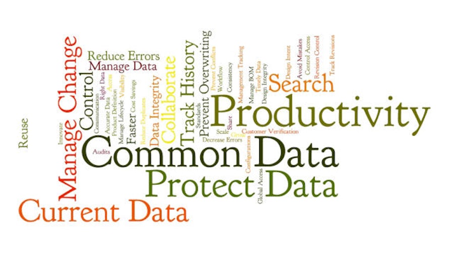 Design data management whitepaper word cloud