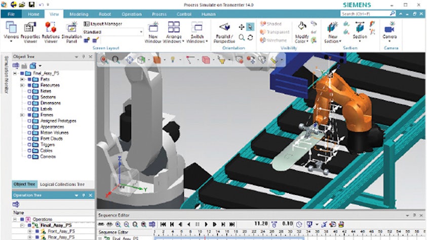 Process design and validation using Tecnomatix Process Simulate.