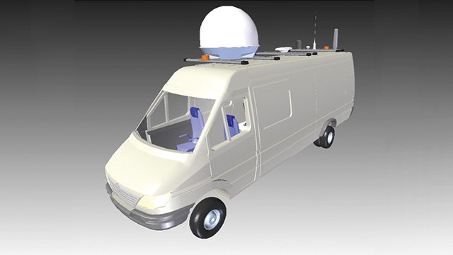 Mobile applications of radio frequency capture, storage, playback and analysis systems can include use within vehicles, such as this van.