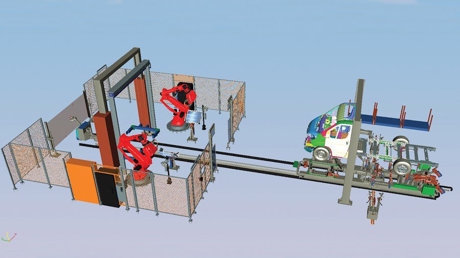 Industry leader and supplier to major automotive OEMs implements the virtual commissioning of assembly lines