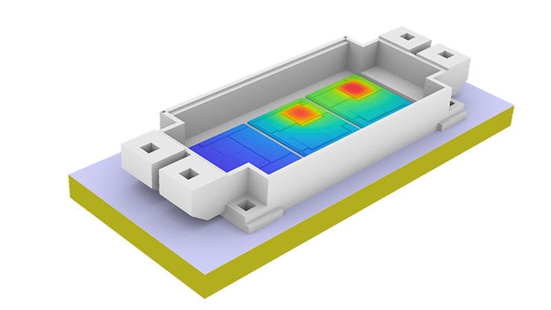 Improving power electronics thermal design and reliability using test and simulation
