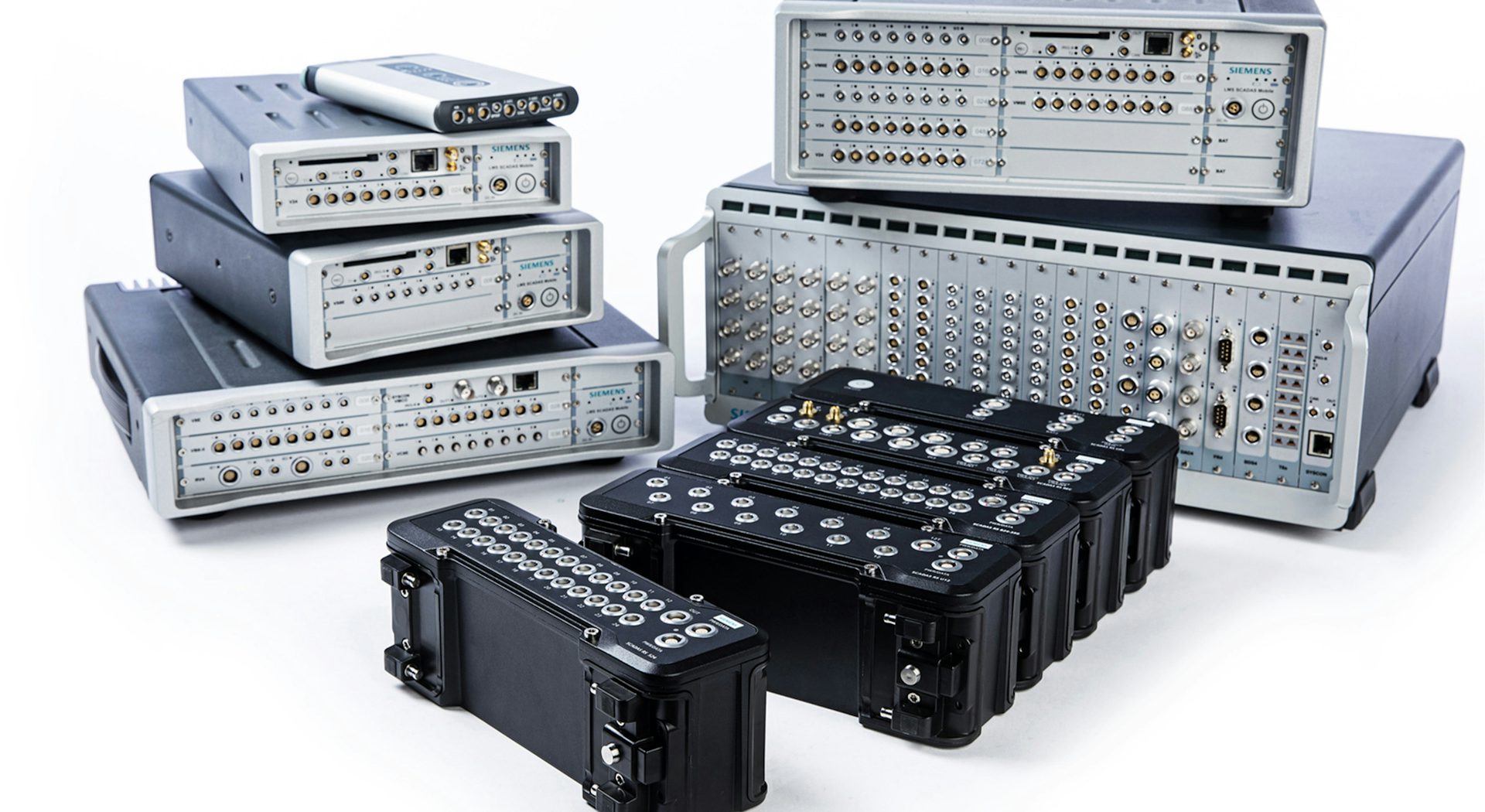 A range of data acquisition system hardware.