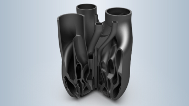 Cutaway of a machine part