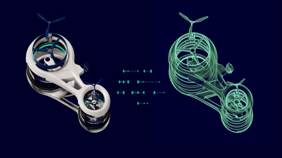 Robotic form with a digital copy, a digital twin