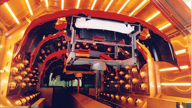 Figure 2. The positioning and setup of IR emitters is key to manufacturing high quality products in the automotive industry.