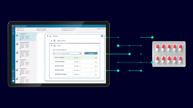 显示 Pharma Visual Opcenter Execution 的屏幕截图。