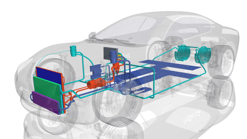 Accelerating thermal heat protection simulation for hybrid to electric vehicles