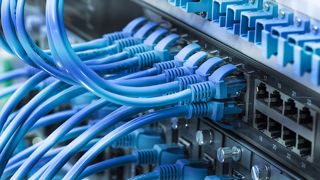 Multiple ethernet connections in a computer backplane.