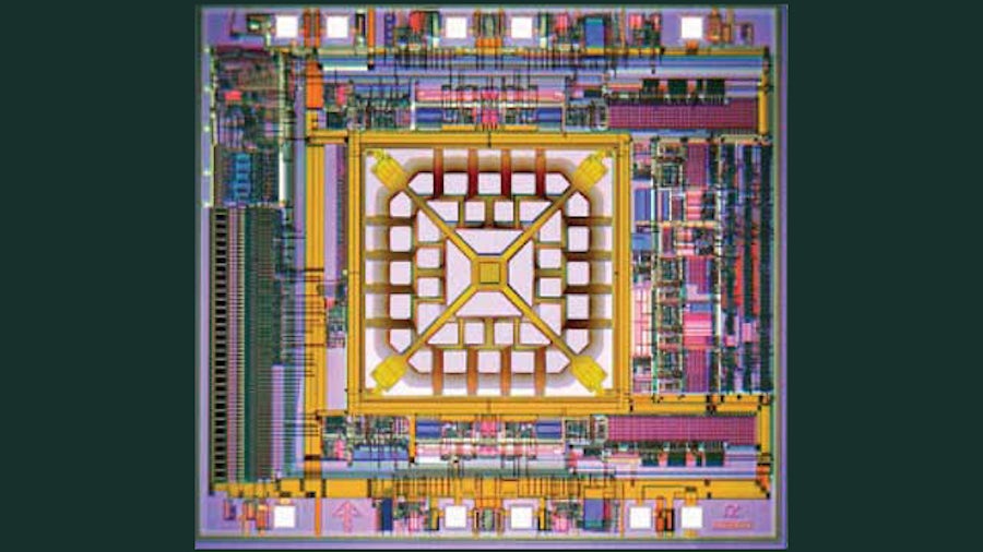 Accelerometer layout using L-Edit