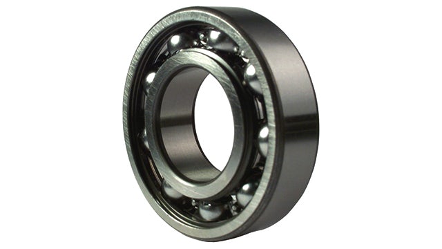 Rigid ball bearing open.