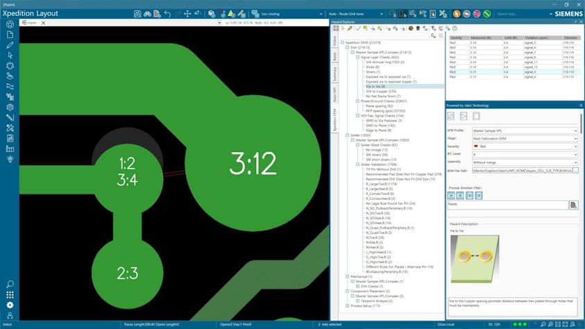 Image of DFM using Xpedition and Valor