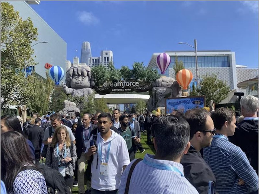 Salesforce and Siemesn event flyer image.