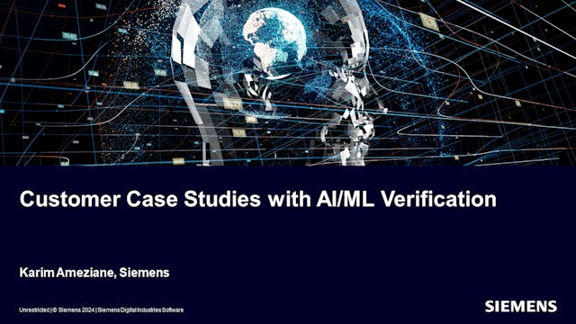 DVT - U2U NA 2024 FV track - 330 5 Customer Case Studies with AI-ML in Verification