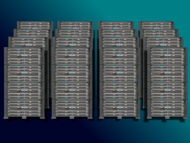 Sixteen racks of Strato CS