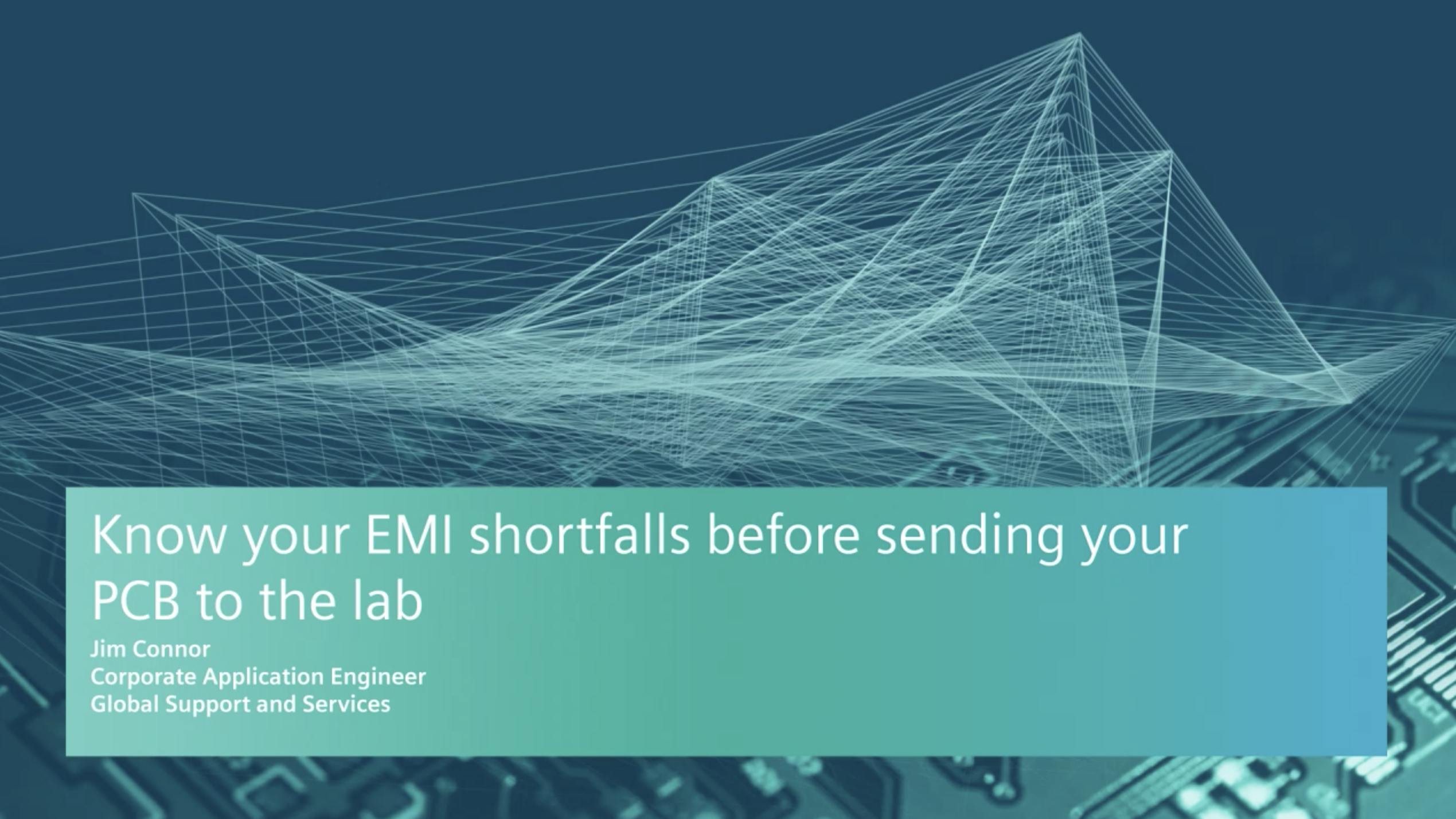 Know your EMI shortfalls before sending your PCB to the lab