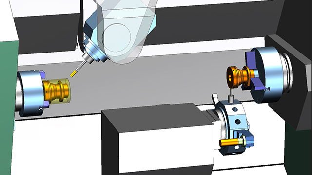 3D image of a machine part inspection