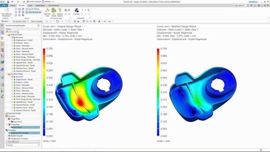 Simulationsgesteuerte Konstruktion mit NX Design Simulation