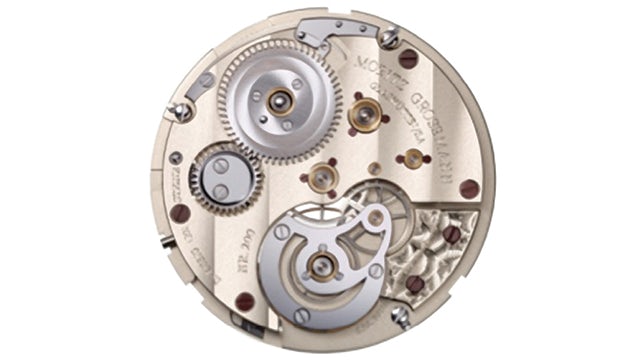 A photograph of the Benu watch tourbillon movement