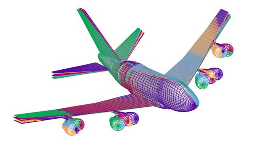 Análisis de aeroelasticidad de un avión de pasajeros en el software Simcenter Zona