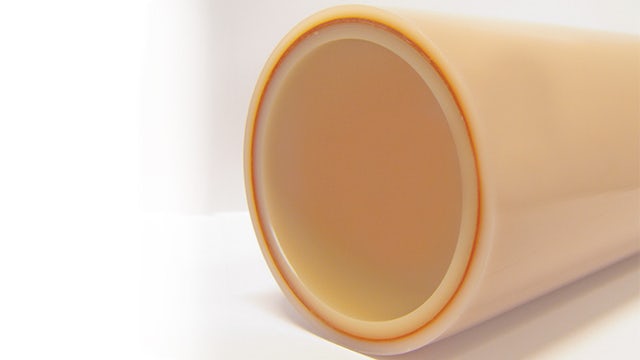 Figure 1c: Five-layer PE-RT pipe with EVOH oxygen barrier layer.