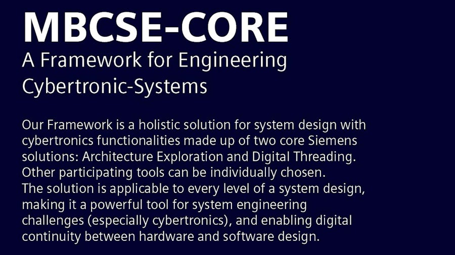 image of a text description of the MBCSE CORE.