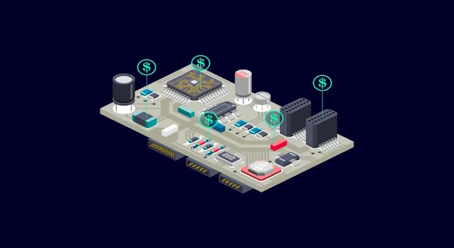 电子制造车间的两名工程师使用 BOM Connector 讨论自动化报价