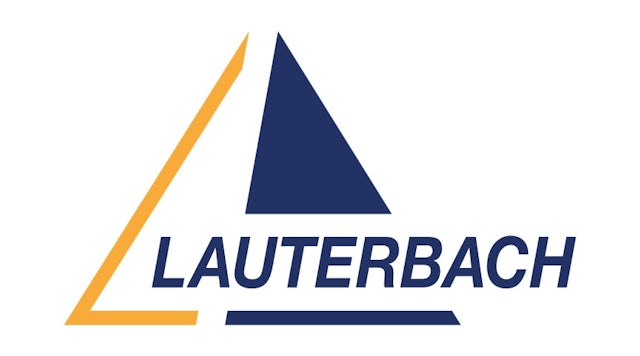 Lauterback logo with the Lauterbach name embedded in a triangle