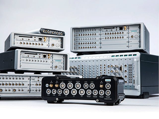Unità mobili portatili e registratori intelligenti autonomi che fanno parte dell'hardware Simcenter SCADAS.