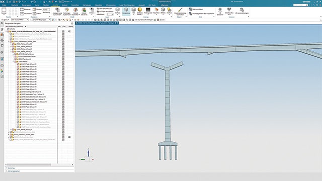 SSF engineers used NX to design the bridge in all of its construction stages.