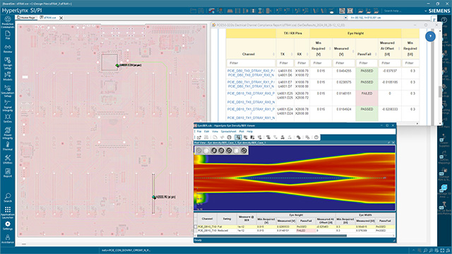 hyperlynx signal integrity analysis for PCB design with SERDES applications