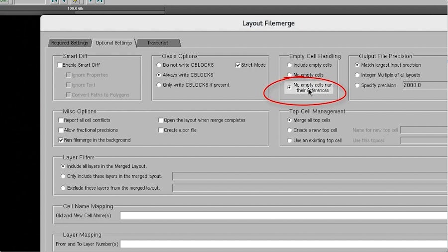 How to remove empty cells from a layout