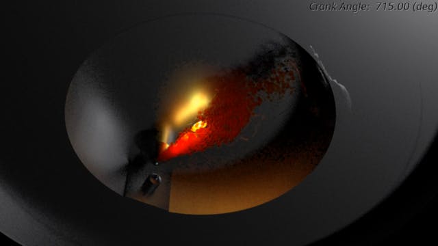 Screenshot from in-cylinder simulation