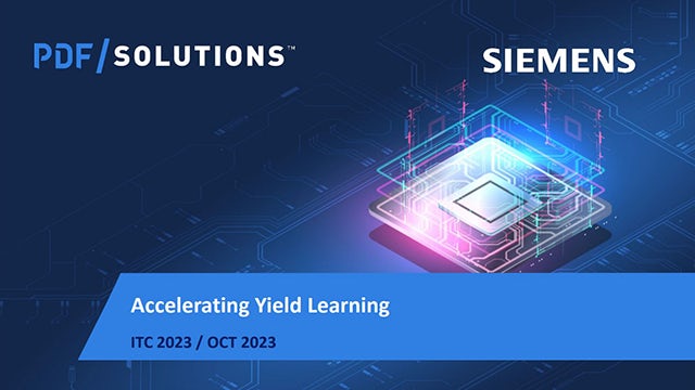 Best of Tessent at ITC 2023 - Accelerating yield learning  Thomas Zanon, Yield Management Solutions Engineer, PDF Solutions, discusses a collaborative solution to yield learning.  