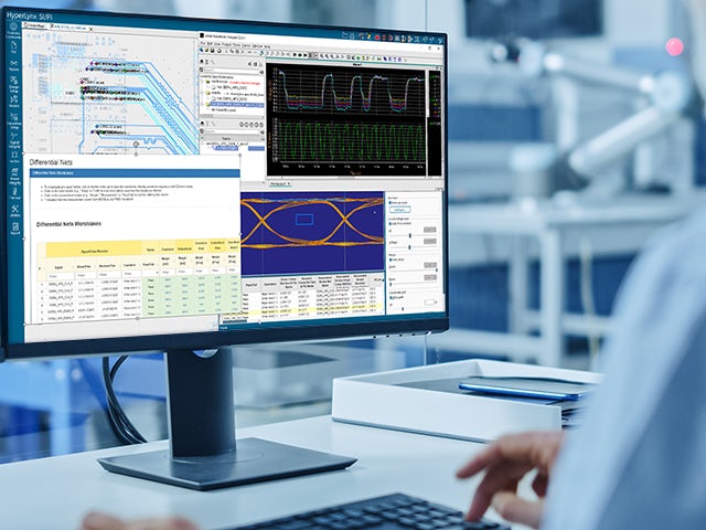 DDRx Design simulation showing a DDR4 PCB simulation.