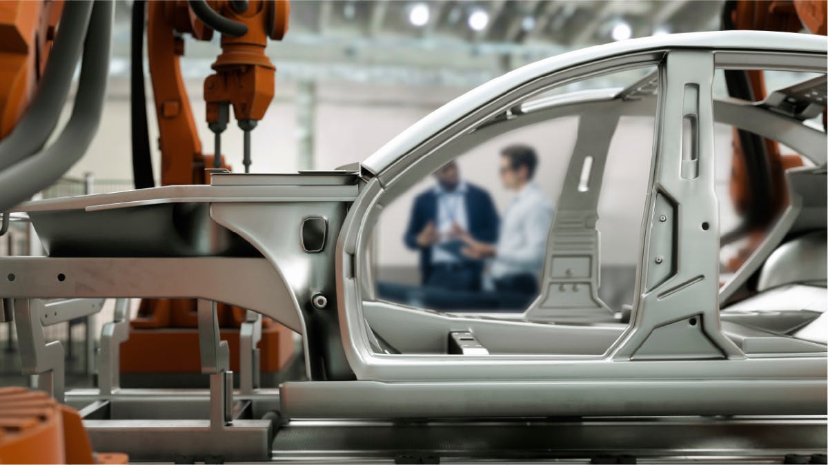 Los OEMs y los proveedores de automóviles ensayan el lanzamiento de un nuevo producto de forma digital antes de hacerlo en la fábrica.
