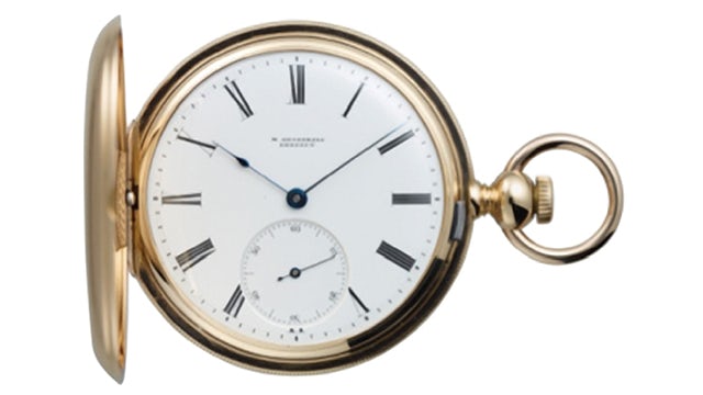 Original Moritz Grossmann movement and fob watch made during the 1800s.