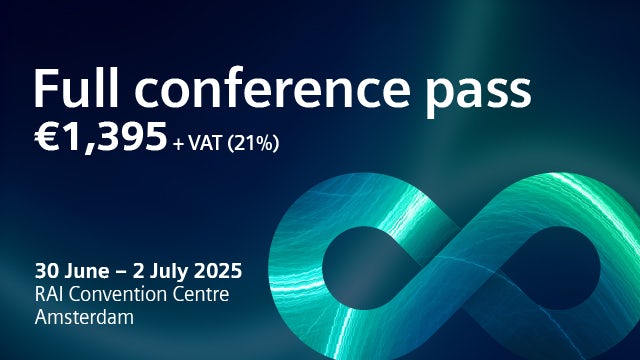 Full conference pricing for Realize LIVE Europe 2025.