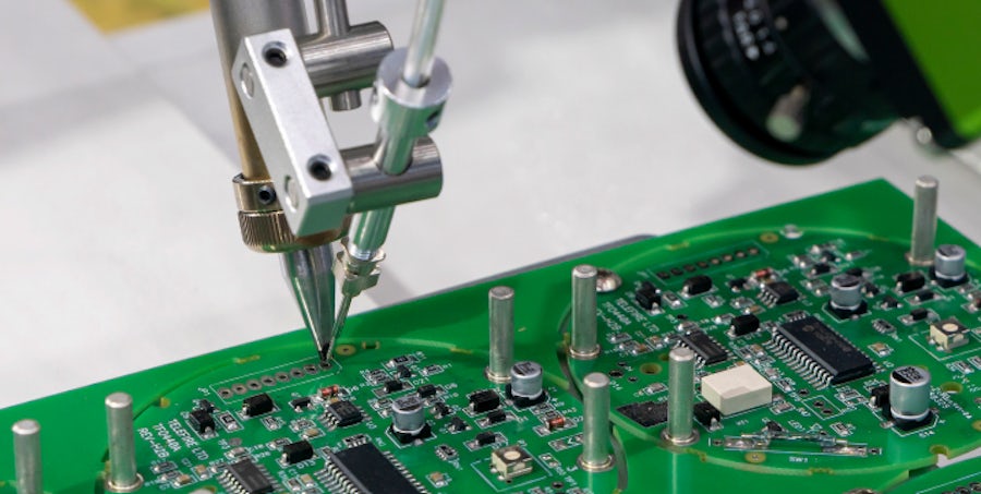 Automated soldering on a circuit board