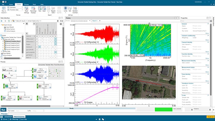 Simcenter Testlab Neo software user interface (UI).