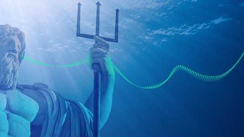 A digital Poseidon ruling the seas