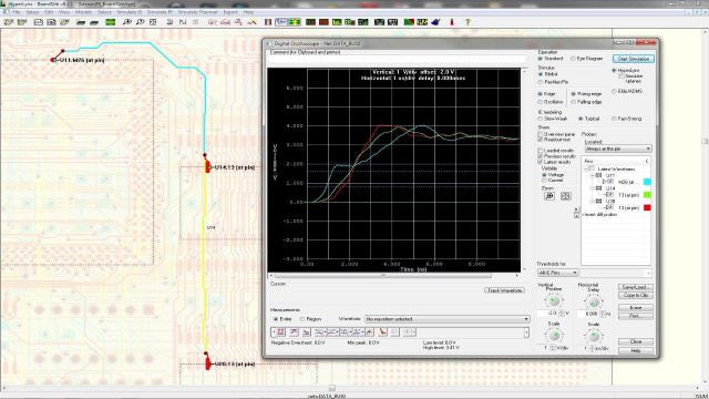 PCB analysis software screenshot