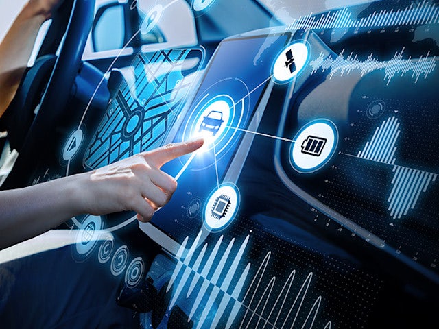 shutter stock image of vehicle dashboard