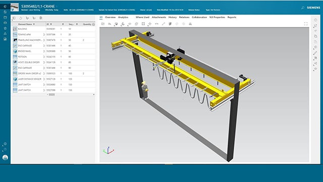 Using NX and Teamcenter, Aalto University students created a comprehensive digital twin of an   overhead crane.